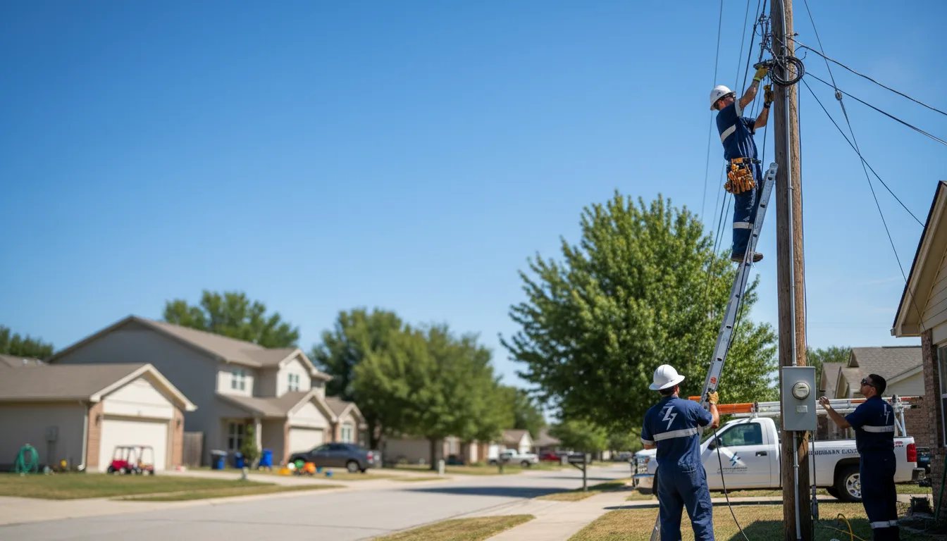 Residential electrician providing installation services in Stockbridge, GA